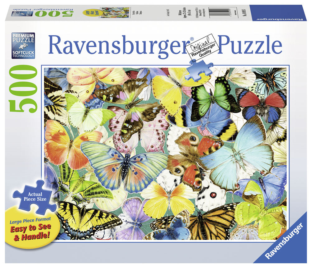 Ravensburger Butterflies 500 Piece Large Format Puzzle image 0
